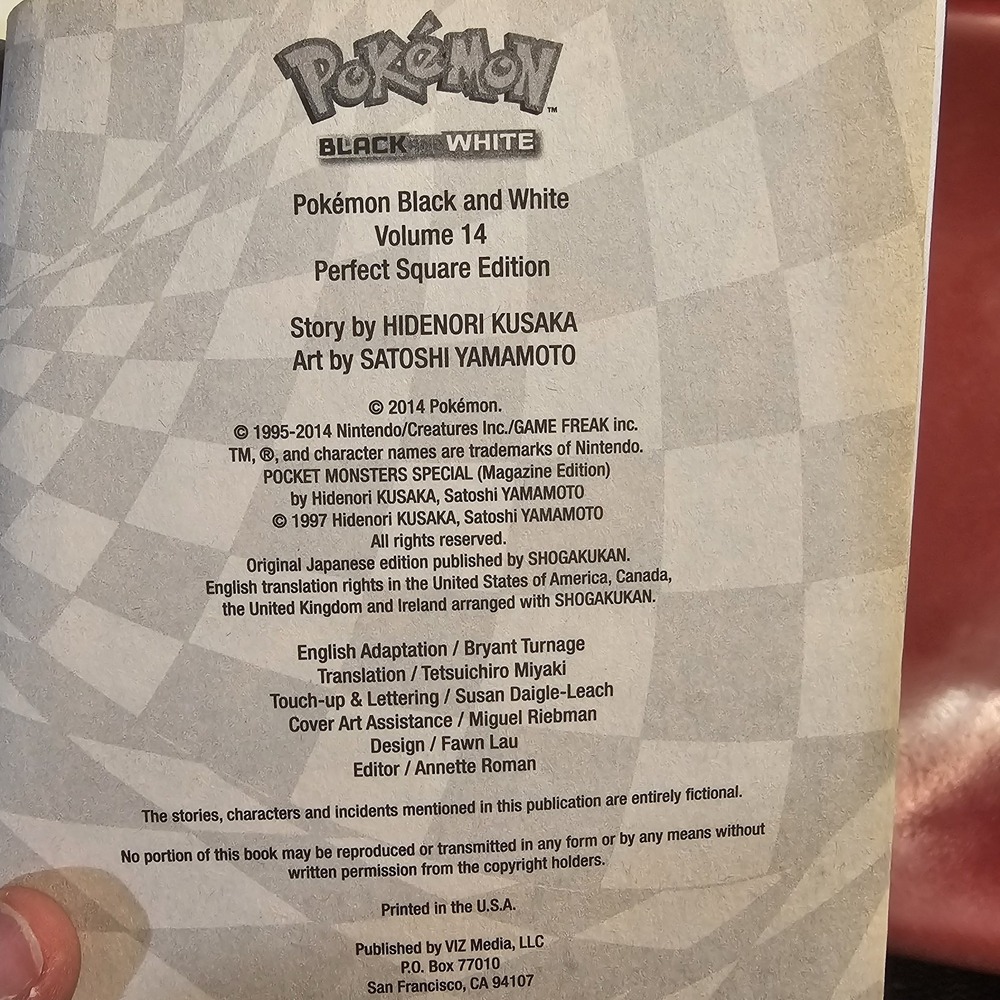 Pokémon Black and White, Vol. 14 by Hidenori Kusaka (2014, Trade Paperback)‎ - Picture 3 of 5